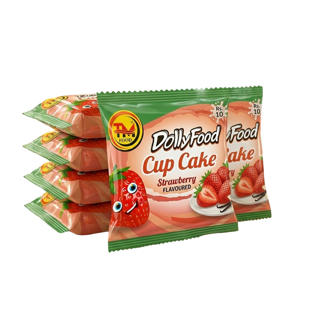 Dolly Food Cup Cake - Strawberry Flavour